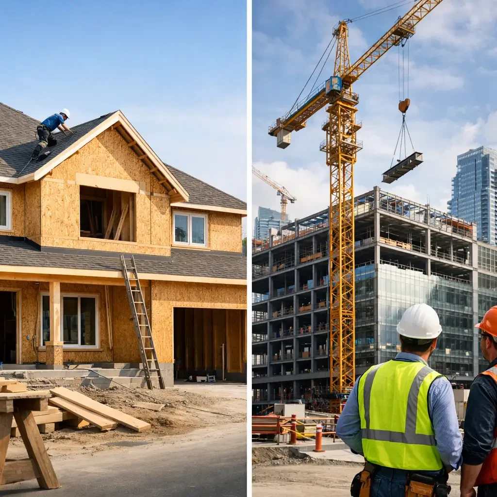 Residential vs Commercial Construction Differences